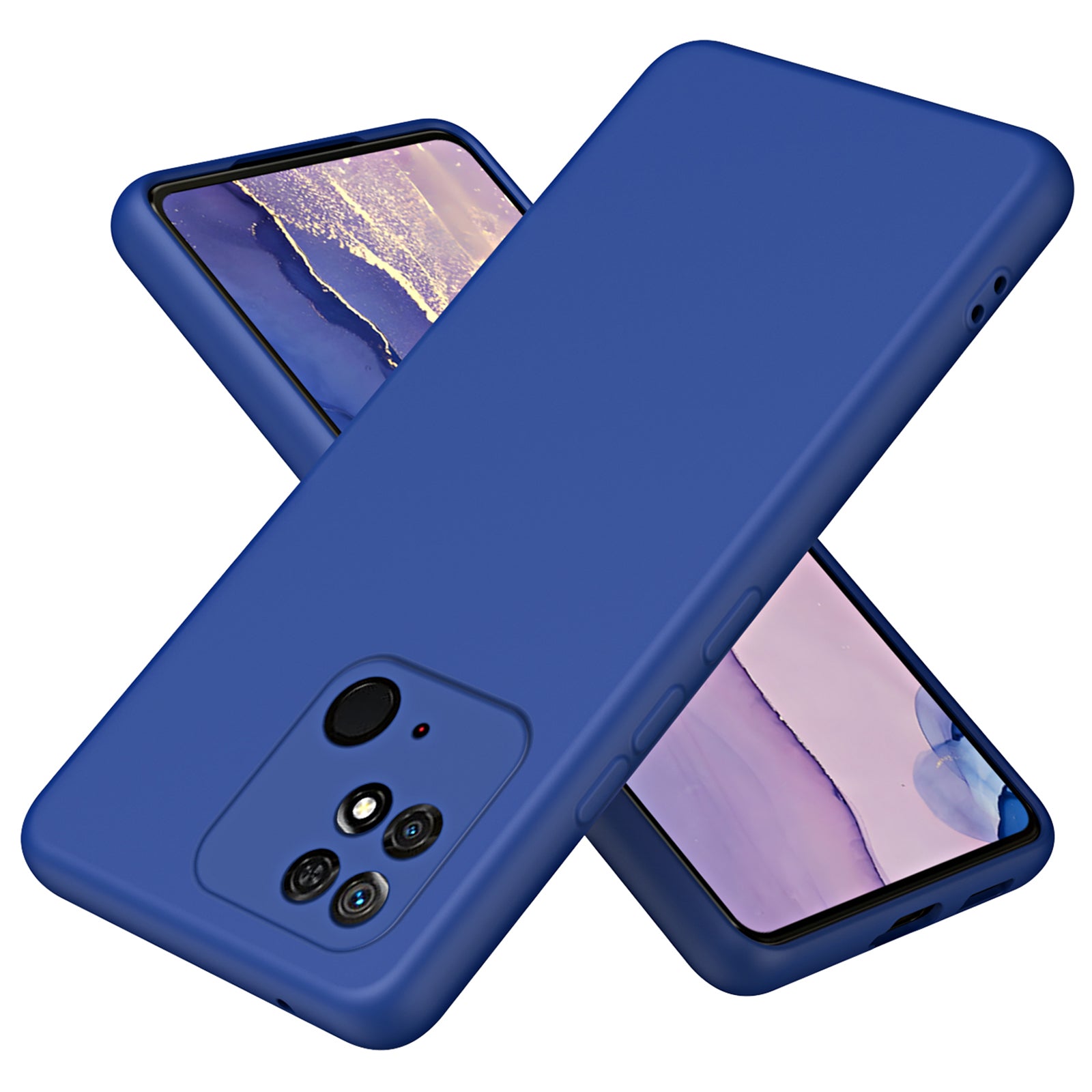 For Xiaomi Redmi 10C 4G Rubberized Flexible TPU Shockproof Cover Fiber Lining 2.2mm Thickness Drop-proof Phone Case For Xiaomi Redmi 10C 4G Rubberized Flexible TPU Shockproof Cover Fiber Lining 2.2mm Thickness Drop-proof Phone Case